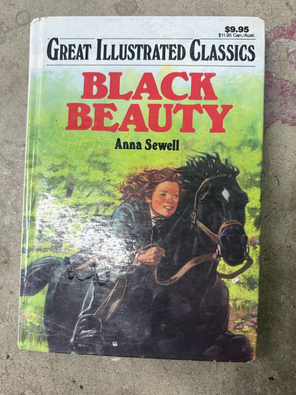Great Illustrated Classics Black Beauty HC Illustrated Abridged Baronet 1989